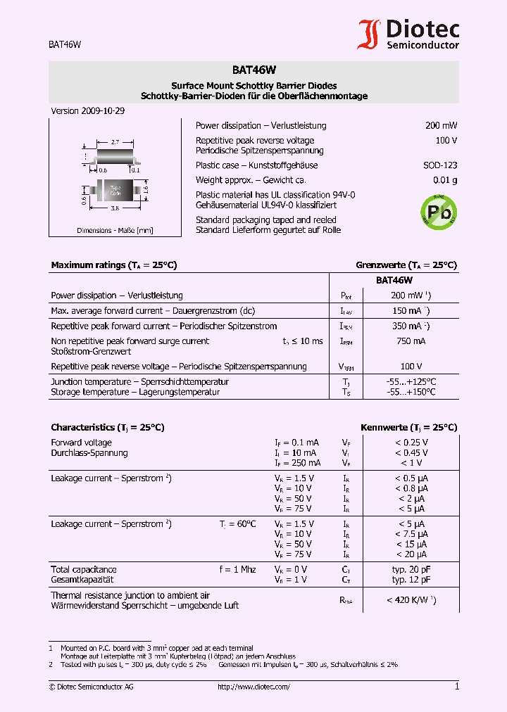 BAT46W_5415107.PDF Datasheet