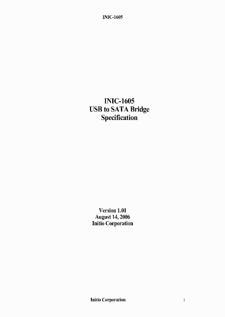 INIC-1605_5415700.PDF Datasheet