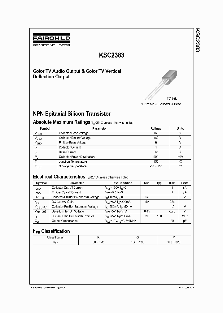 KSC2383_5422629.PDF Datasheet