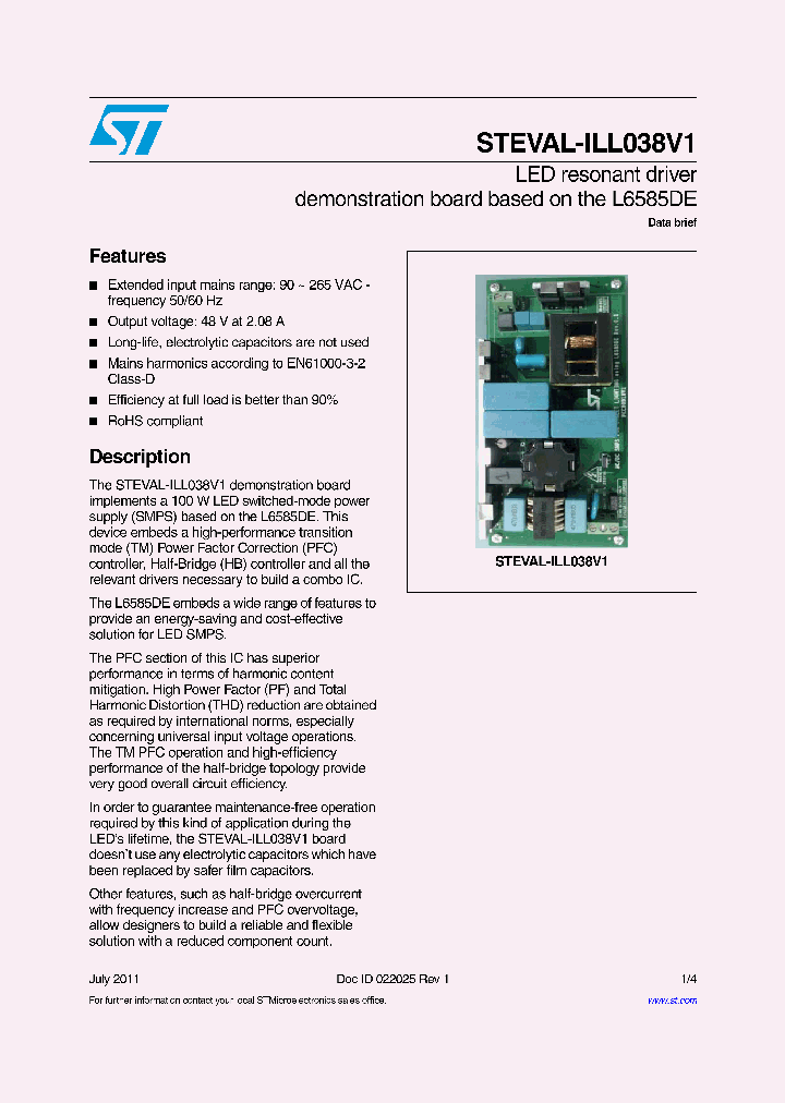 STEVAL-ILL038V1_5425728.PDF Datasheet