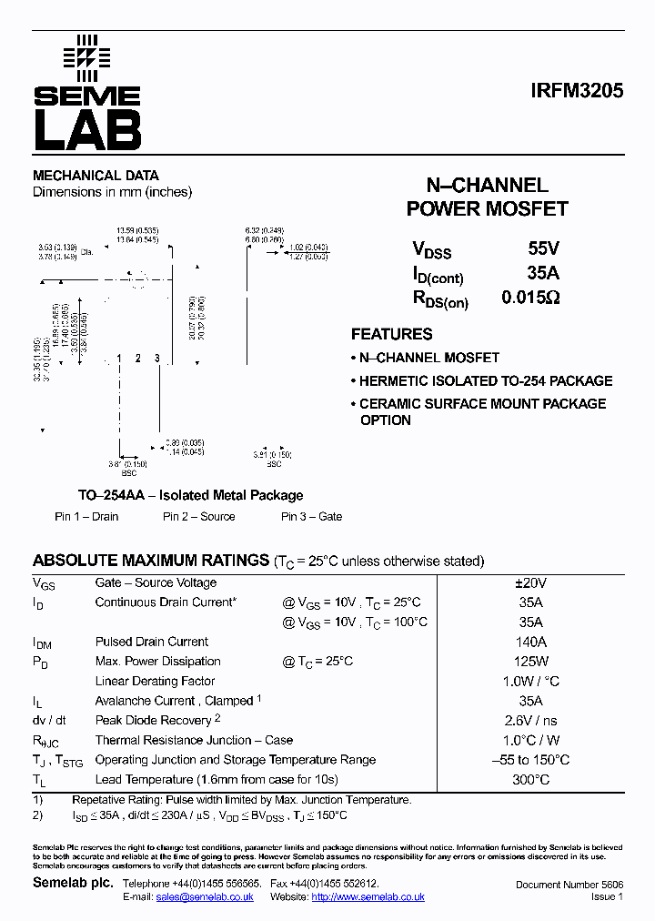 IRFM3205_5430494.PDF Datasheet