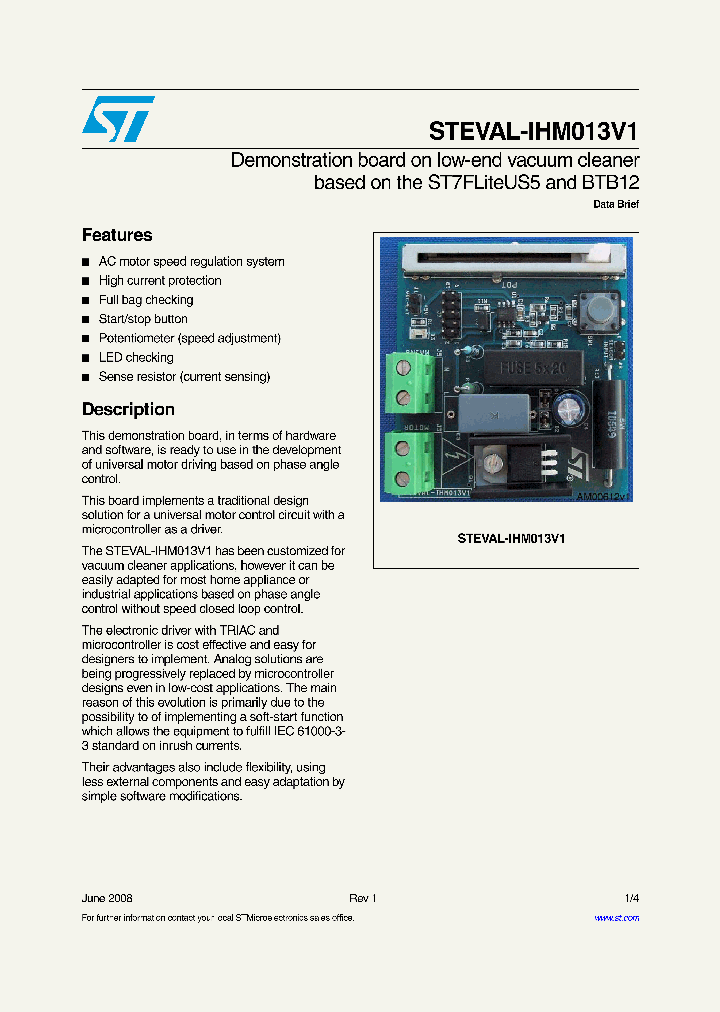 STEVAL-IHM013V1_5450032.PDF Datasheet