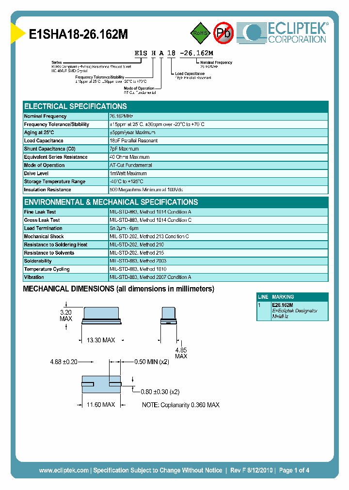 E1SHA18-26162M_5470655.PDF Datasheet