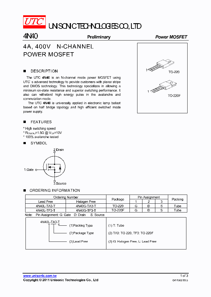 4N40G-TF3-T_5498326.PDF Datasheet