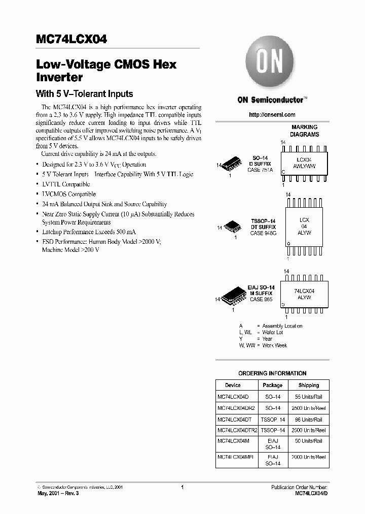 MC74LCX04-D_5502702.PDF Datasheet