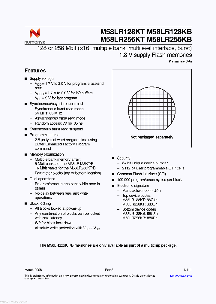 M58LR128KB_5509409.PDF Datasheet