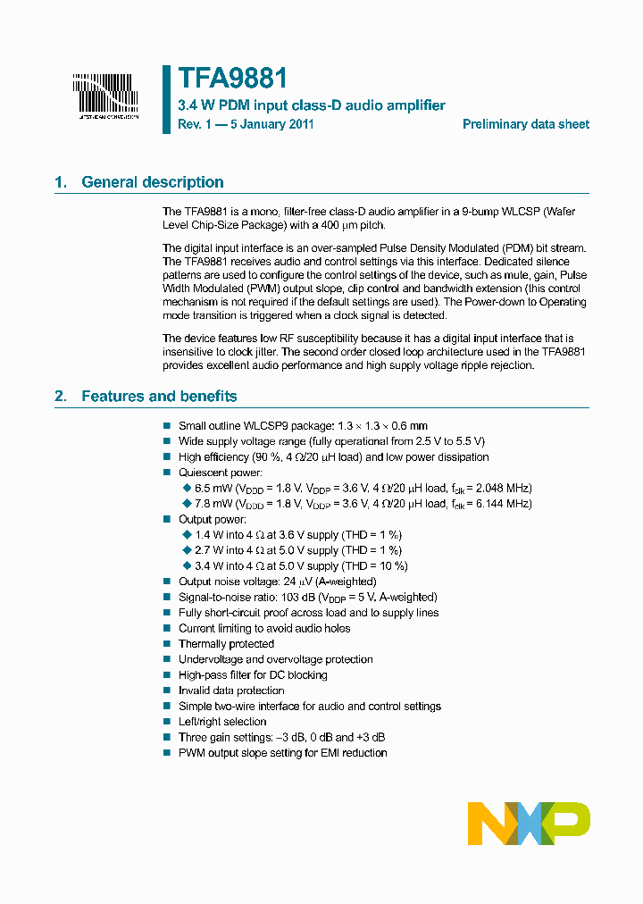 TFA9881_5519231.PDF Datasheet