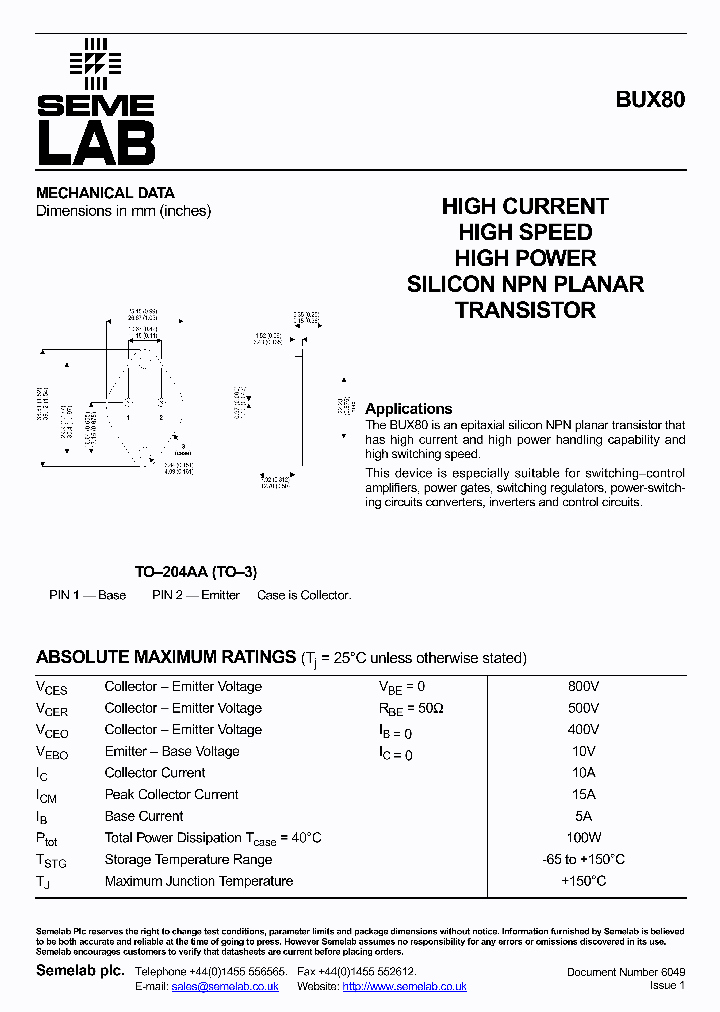 BUX80_5526186.PDF Datasheet