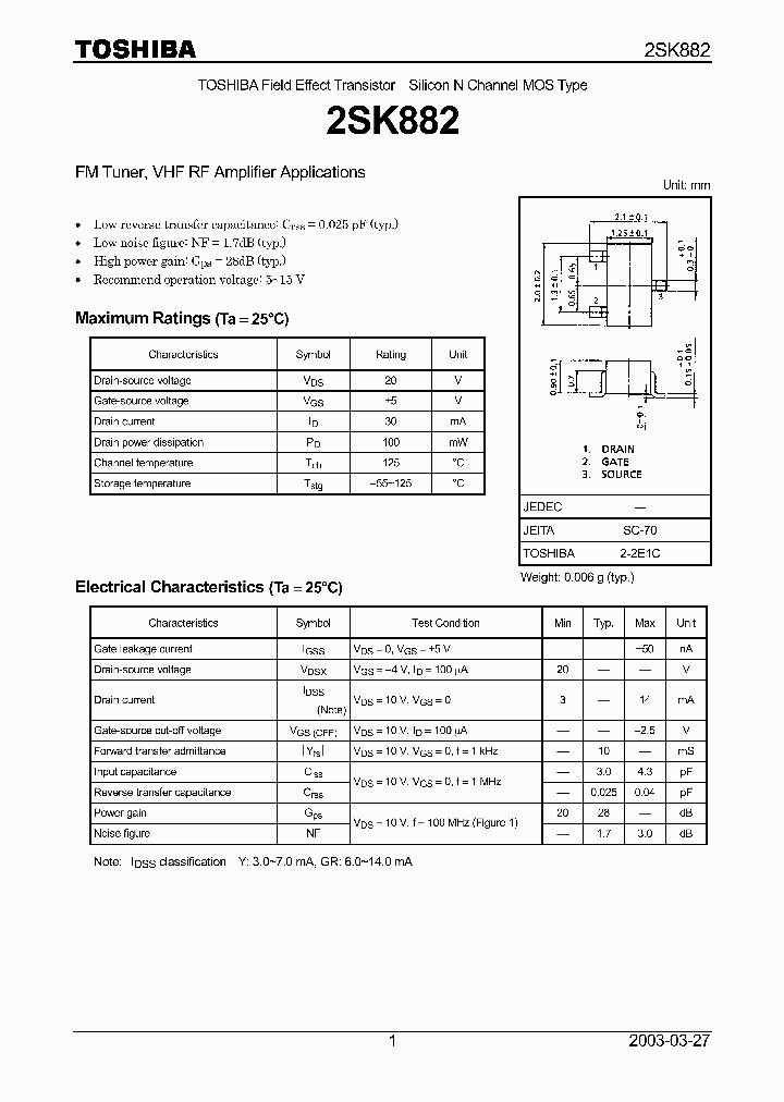 2SK882_5544036.PDF Datasheet