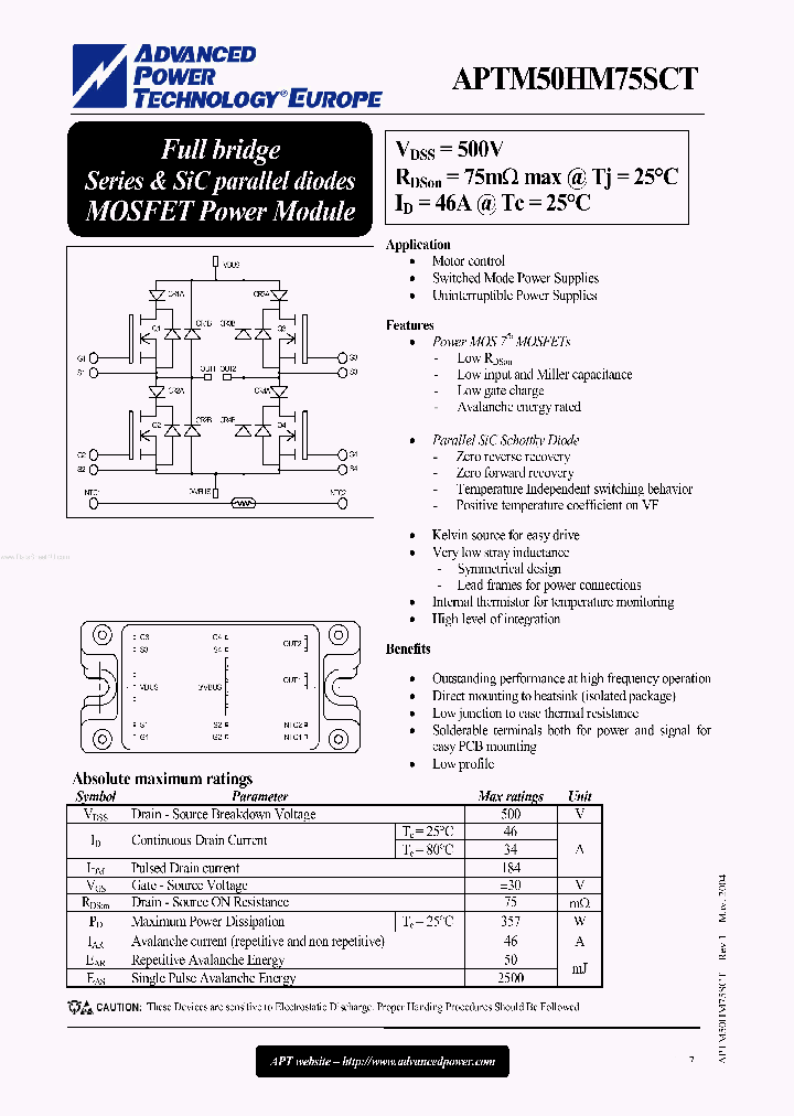 APTM50HM75SCT_5555229.PDF Datasheet