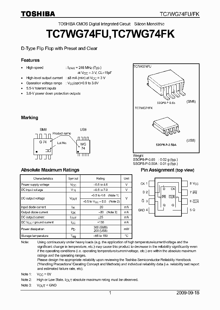 TC7WG74FK09_5557416.PDF Datasheet