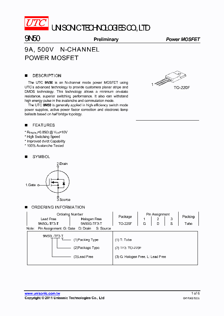 9N50_5559087.PDF Datasheet