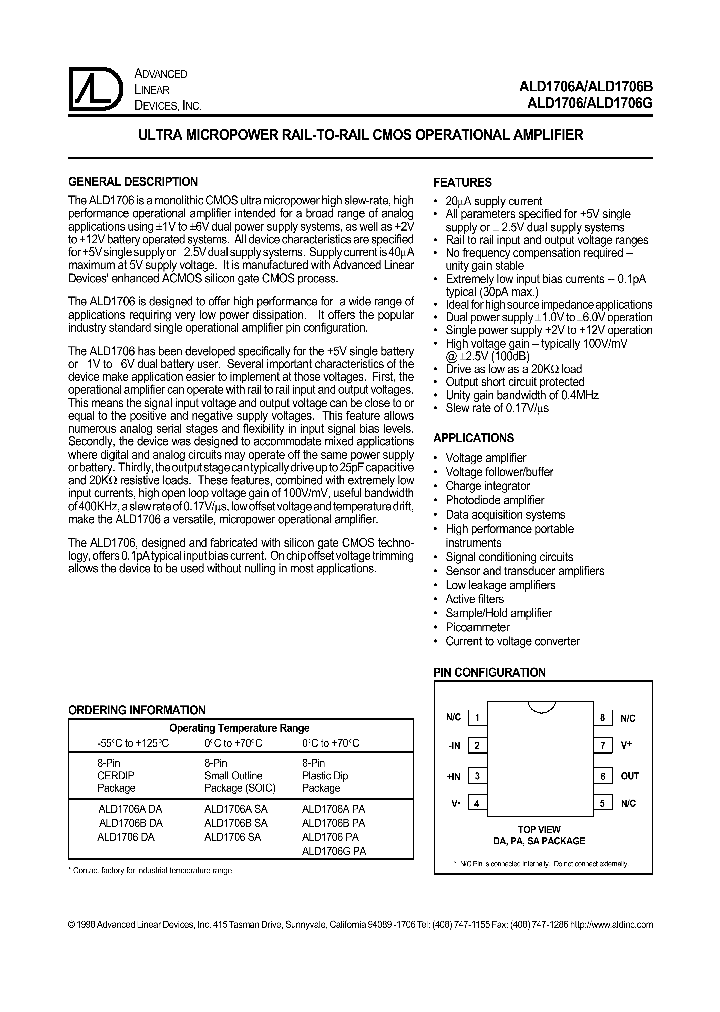 ALD1706G_5560534.PDF Datasheet