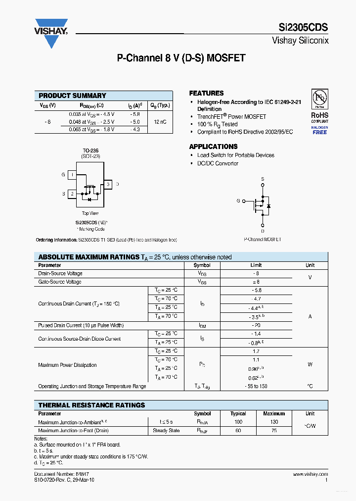 SI2305CDS_5579541.PDF Datasheet