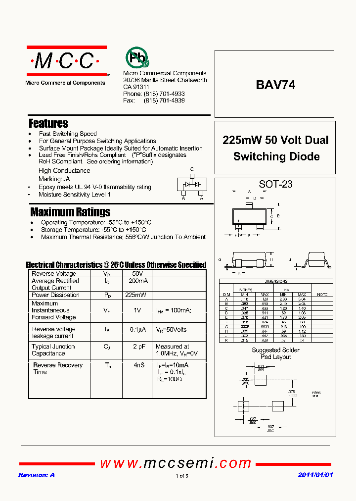 BAV74_5584821.PDF Datasheet