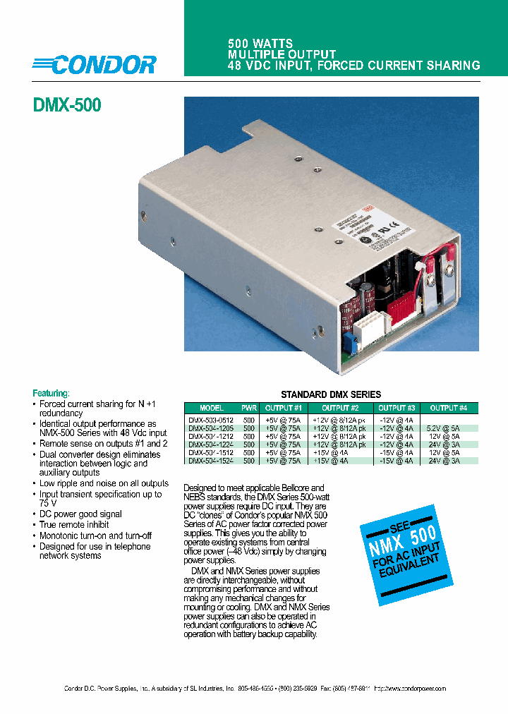 DMX-500_5586625.PDF Datasheet