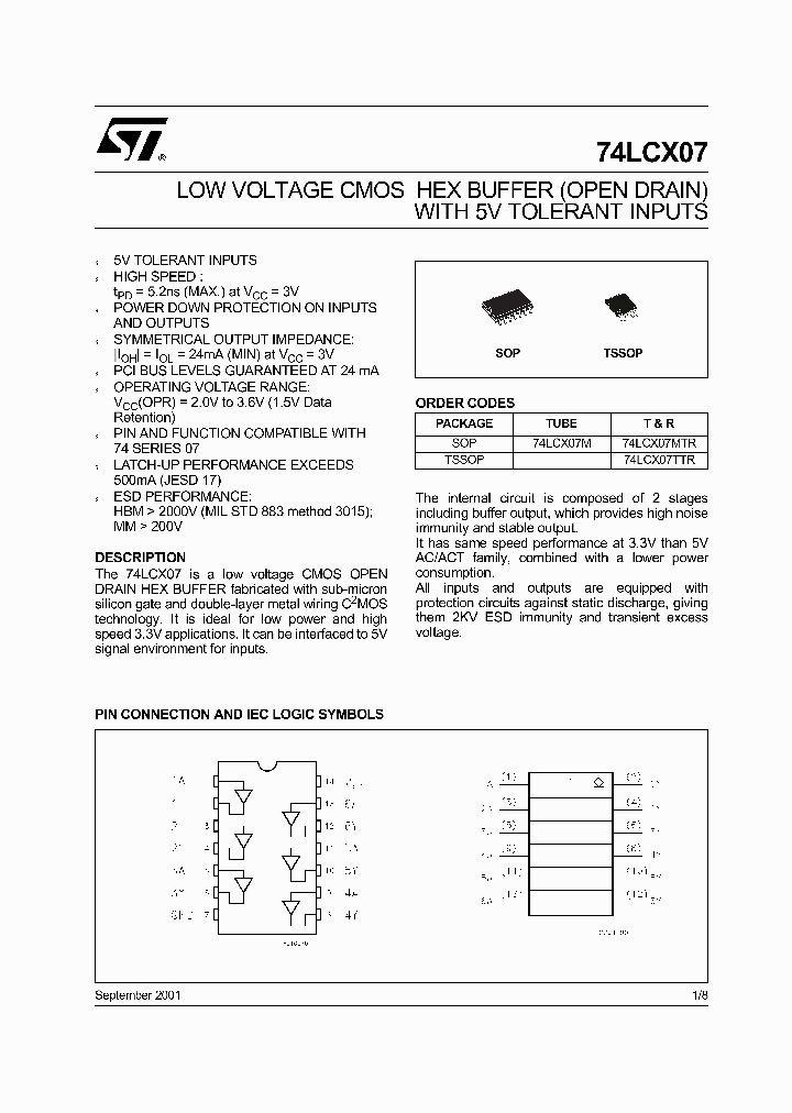 74LCX07M_5590411.PDF Datasheet