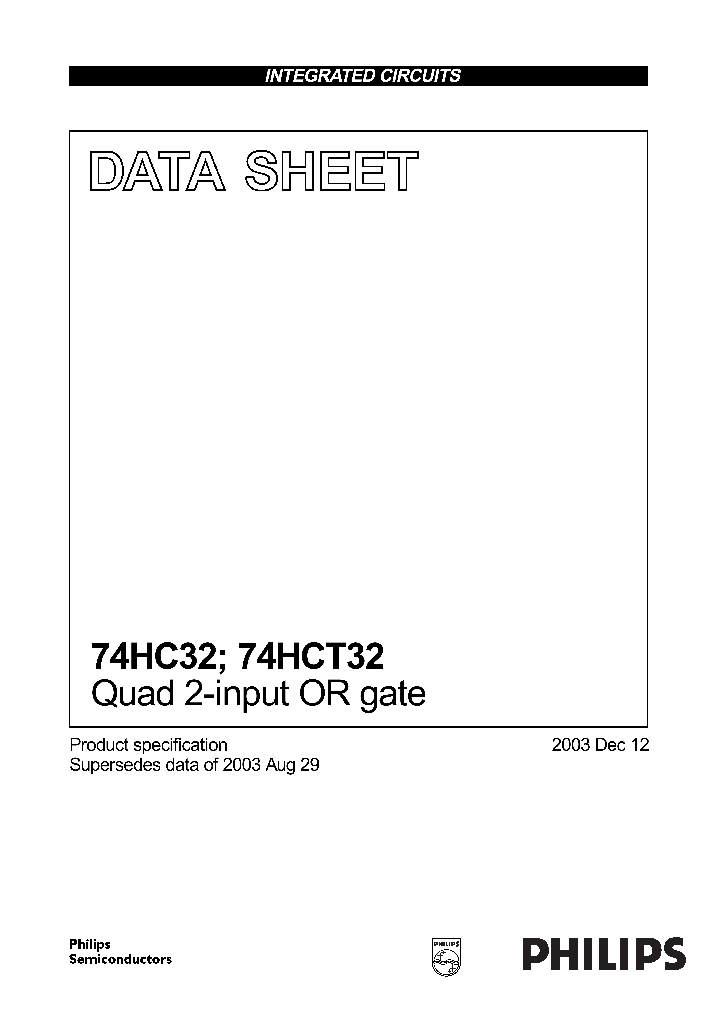 74HC32D_5617062.PDF Datasheet
