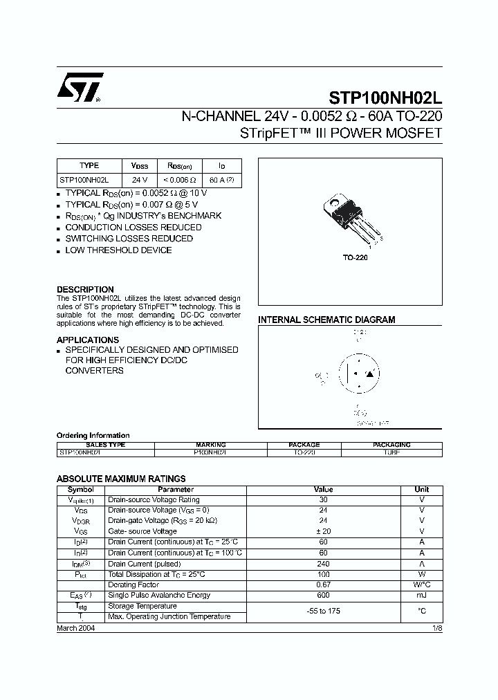 STP100NH02L_5644411.PDF Datasheet