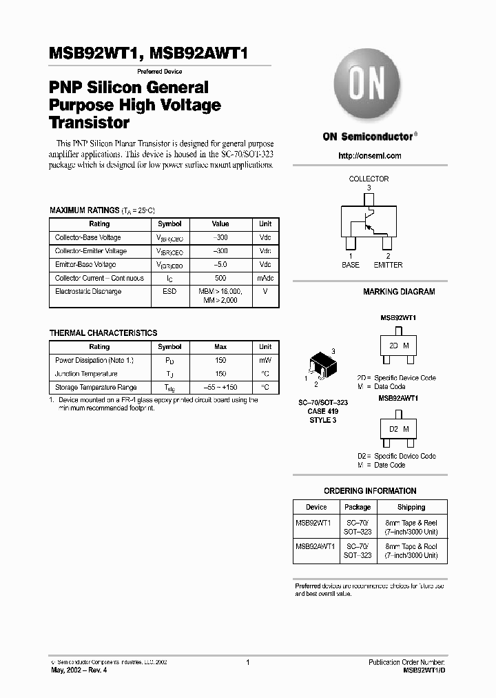 MSB92W_5654257.PDF Datasheet