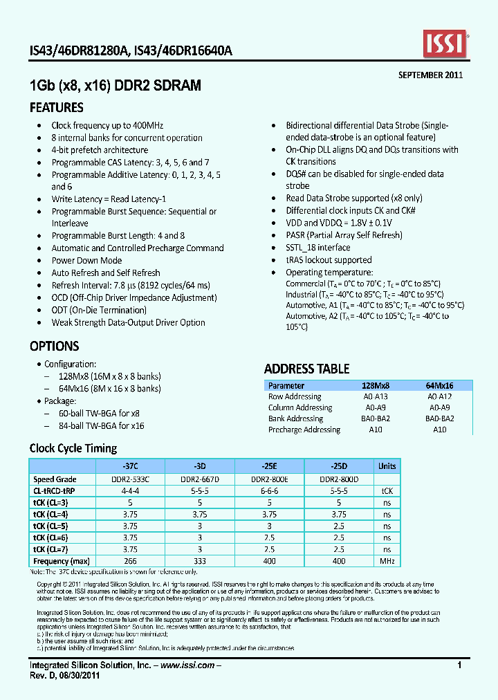 IS43DR81280A_5658565.PDF Datasheet