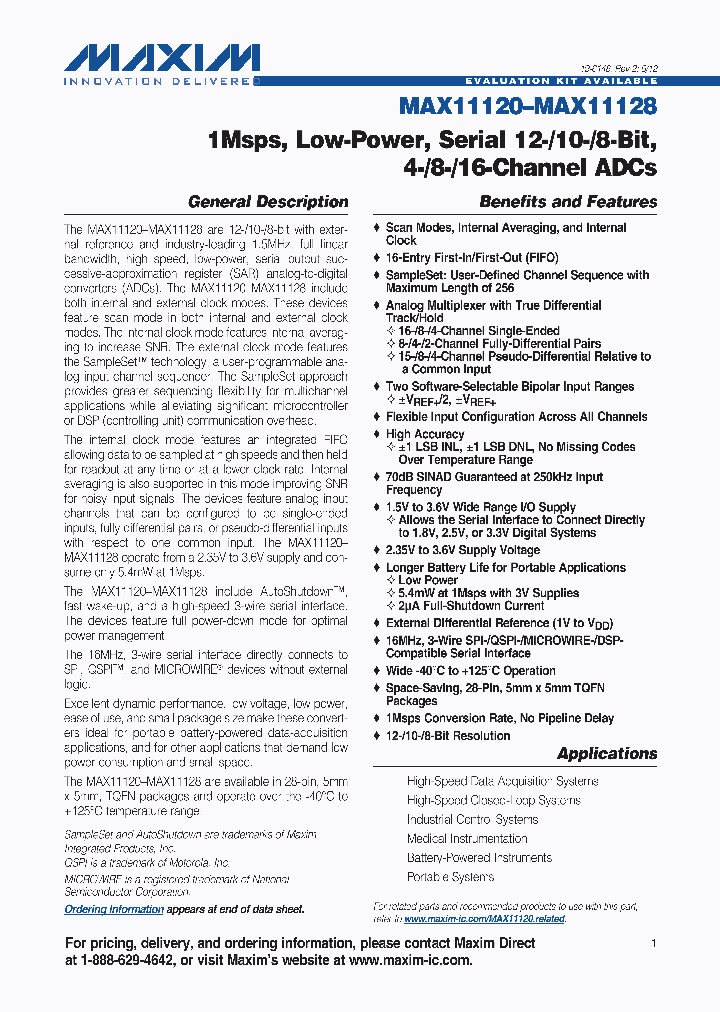 MAX11120V2_5674221.PDF Datasheet