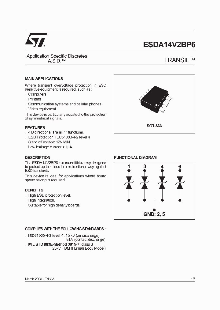 ESDA14V2BP_5699318.PDF Datasheet