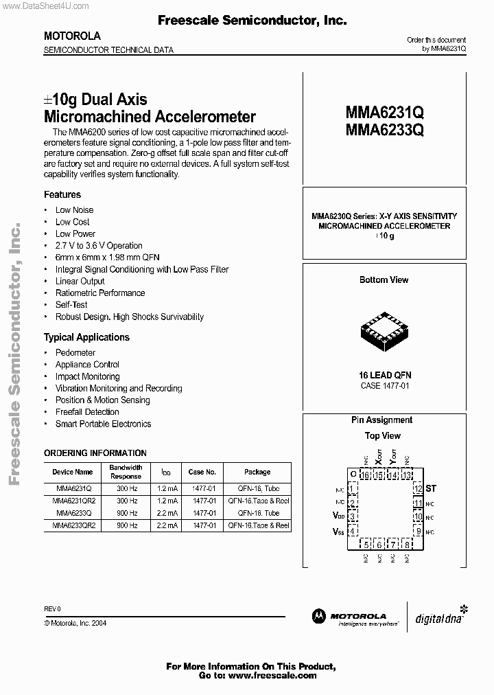 MMA6231Q_5703565.PDF Datasheet