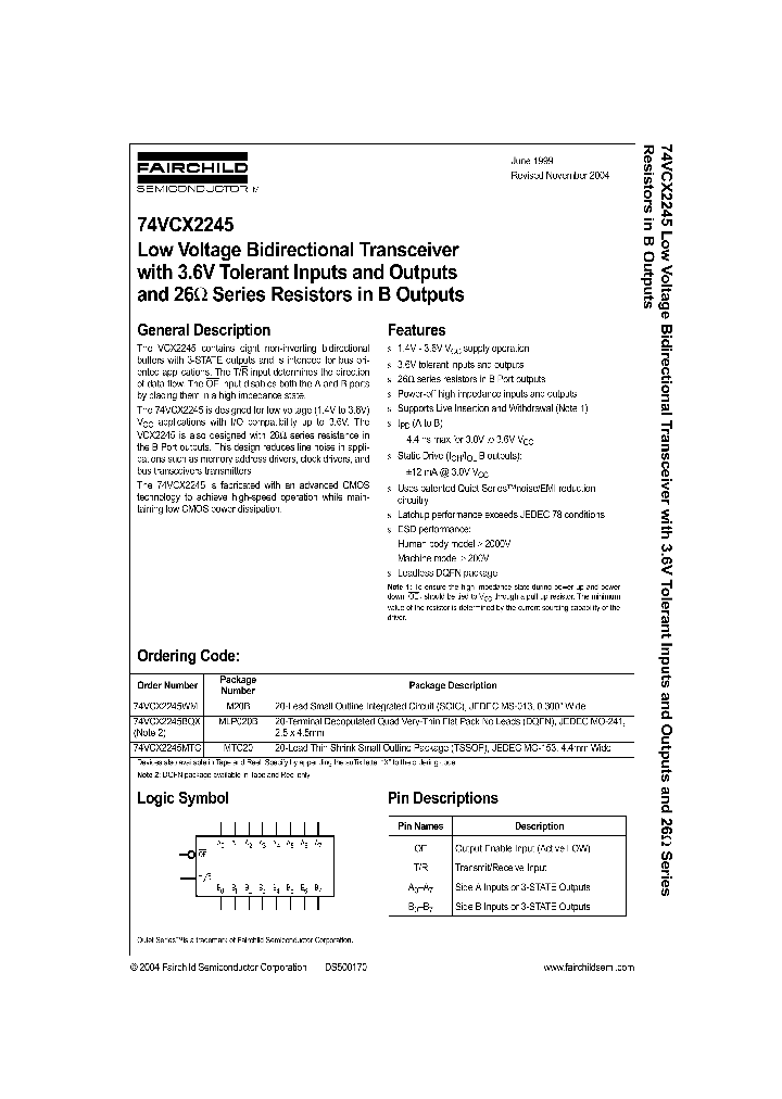 74VCX2245WMX_5703248.PDF Datasheet