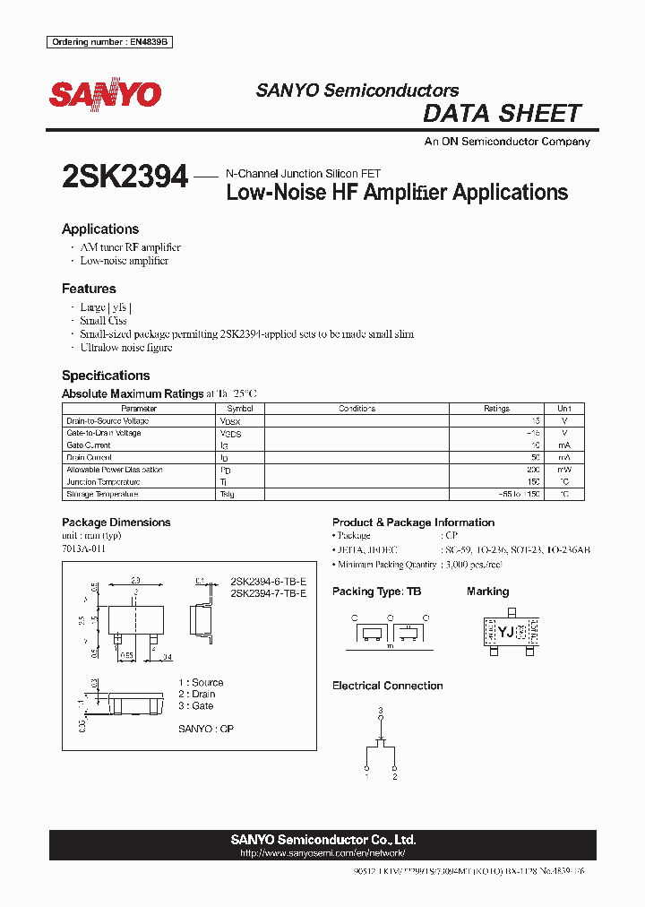 2SK2394-7-TB-E_5715819.PDF Datasheet