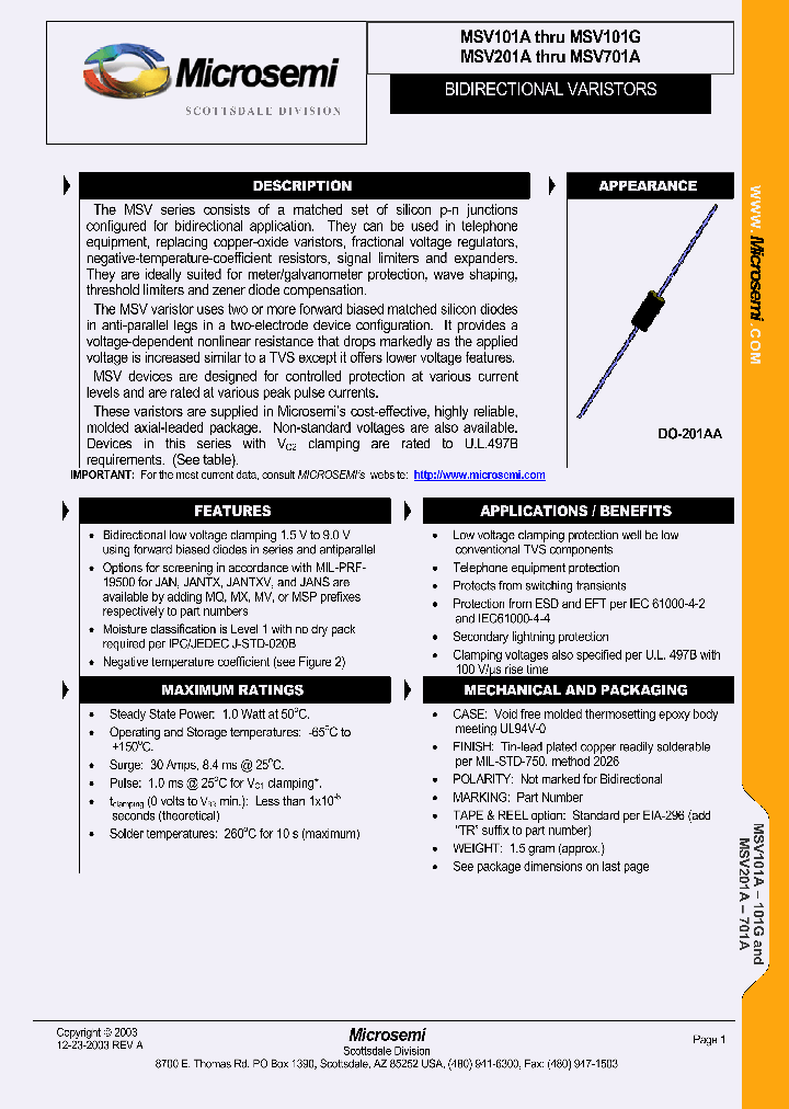 MSV601A_5716234.PDF Datasheet