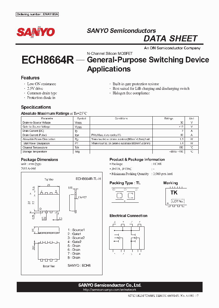 ECH8664R12_5726430.PDF Datasheet