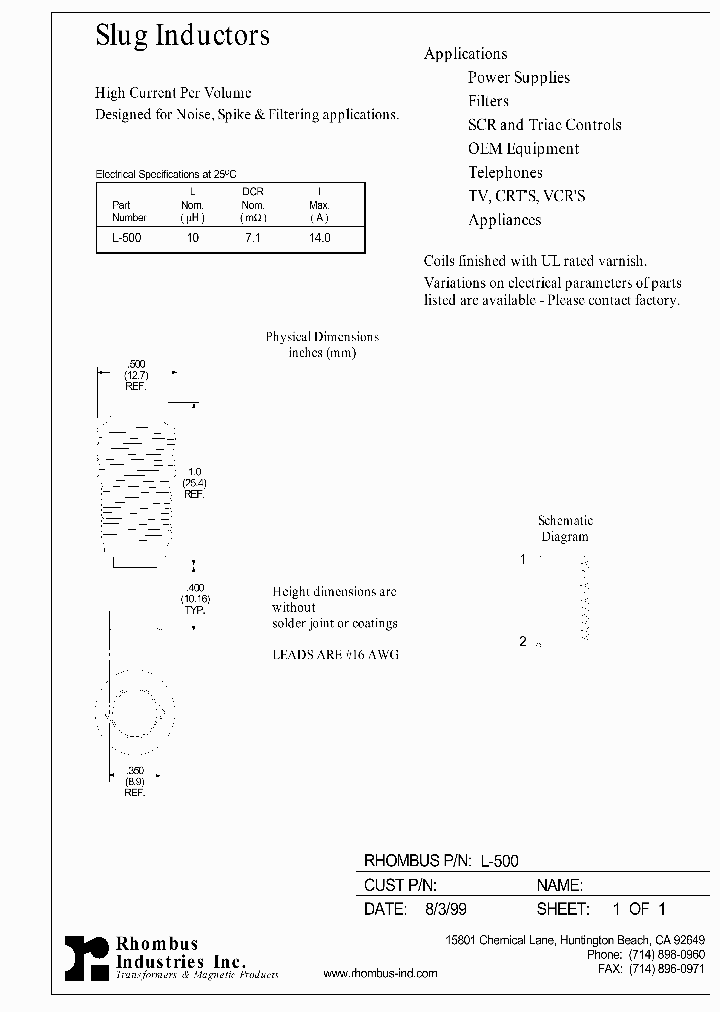 L-500_5734310.PDF Datasheet