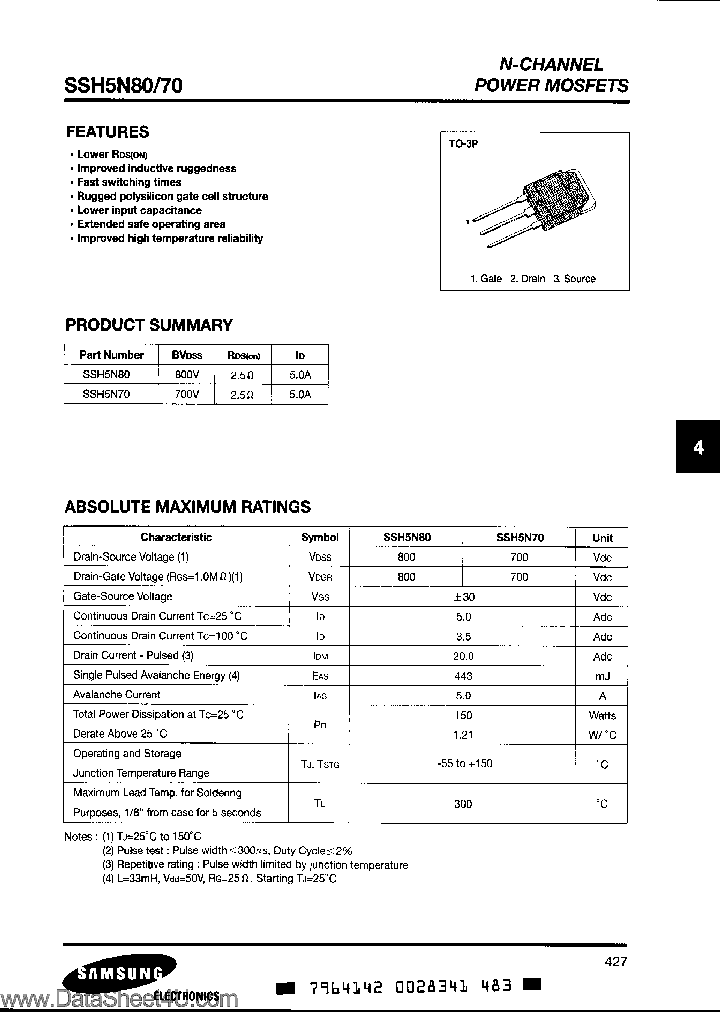 SSH5N70_5735590.PDF Datasheet