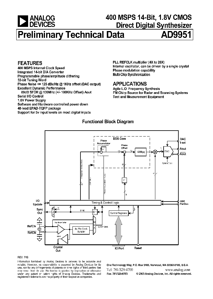 AD9951_5735478.PDF Datasheet