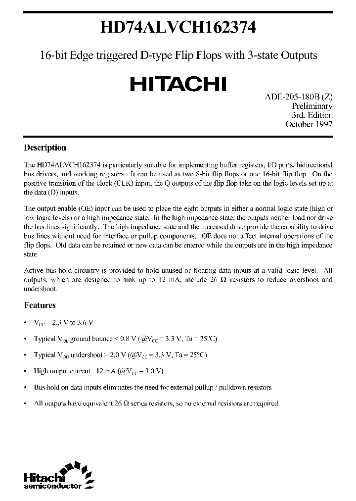 HD74ALVCH162374_5746785.PDF Datasheet