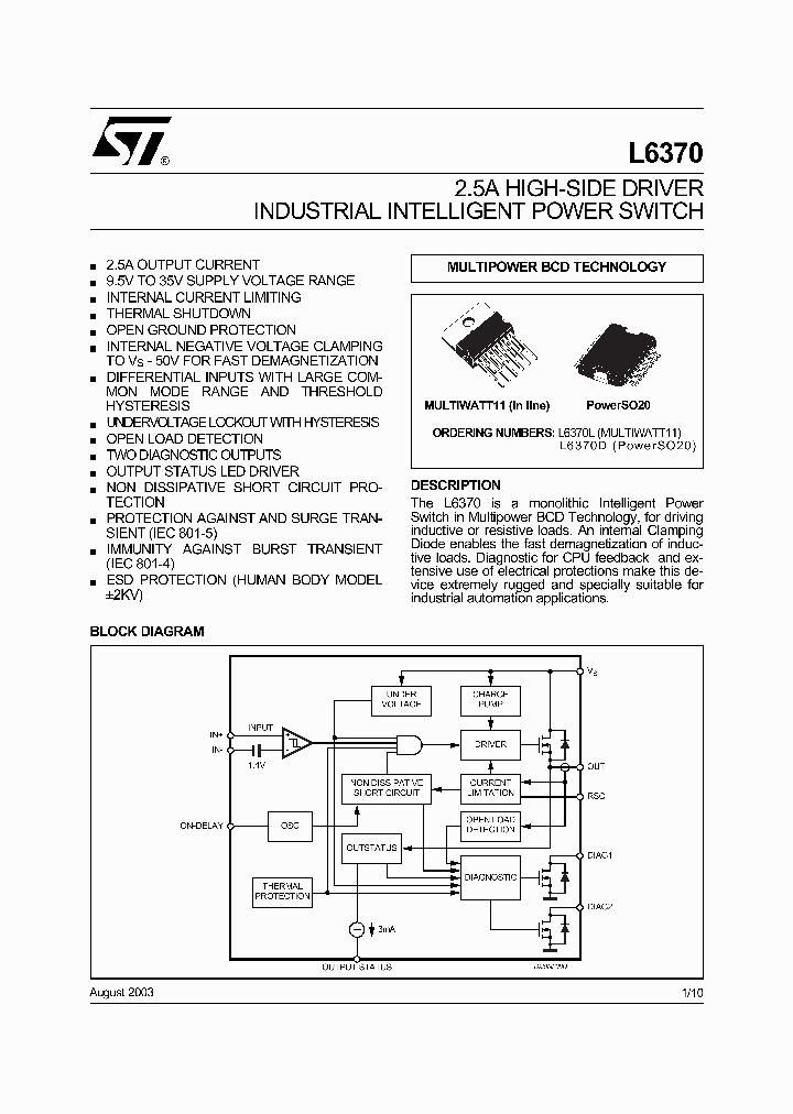 L6370D013TR_5751279.PDF Datasheet