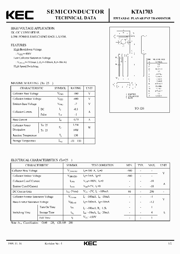 KTA1703_5770188.PDF Datasheet