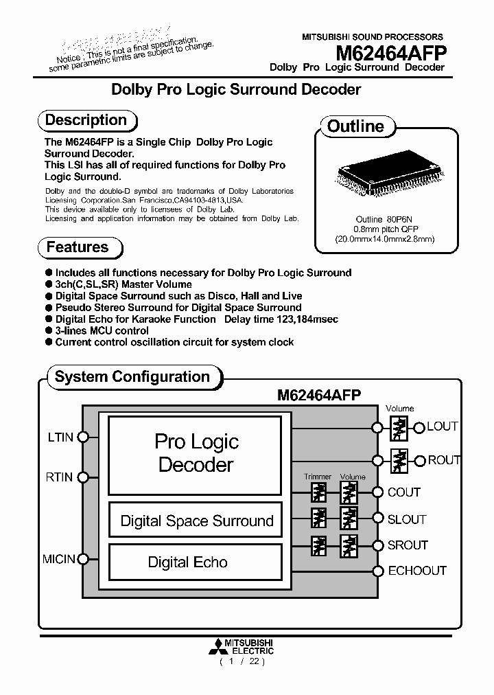 M62464AFP_5770720.PDF Datasheet