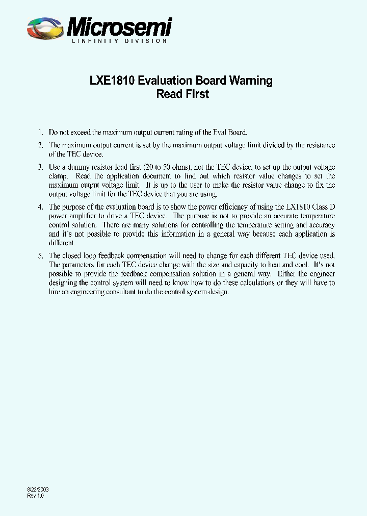 LXE1810-100EVALKIT_5771817.PDF Datasheet