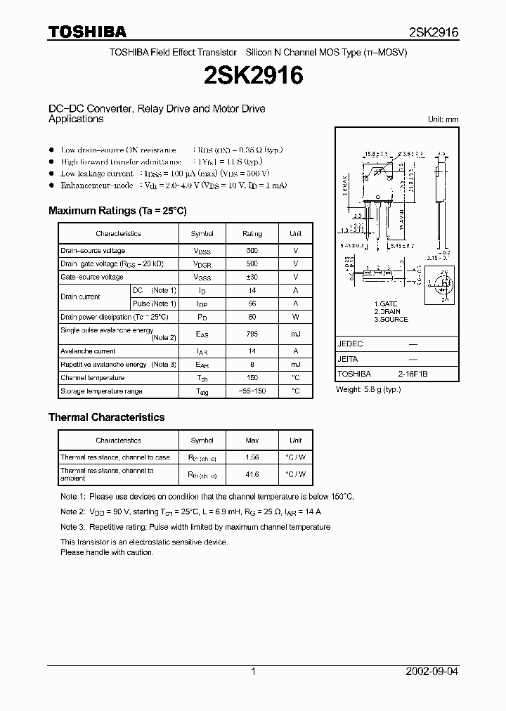 2SK2916_5794116.PDF Datasheet