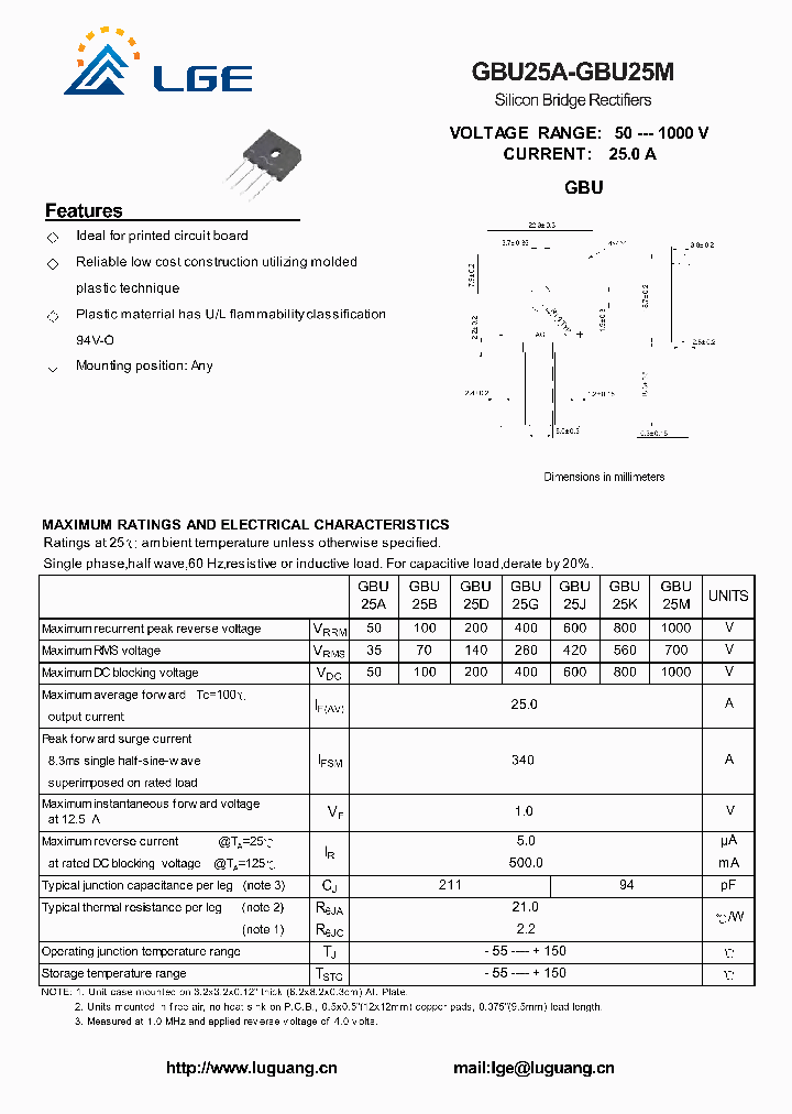 GBU25J_5794799.PDF Datasheet