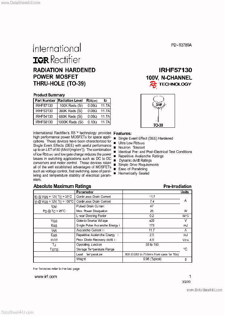 IRHF58130_5795893.PDF Datasheet