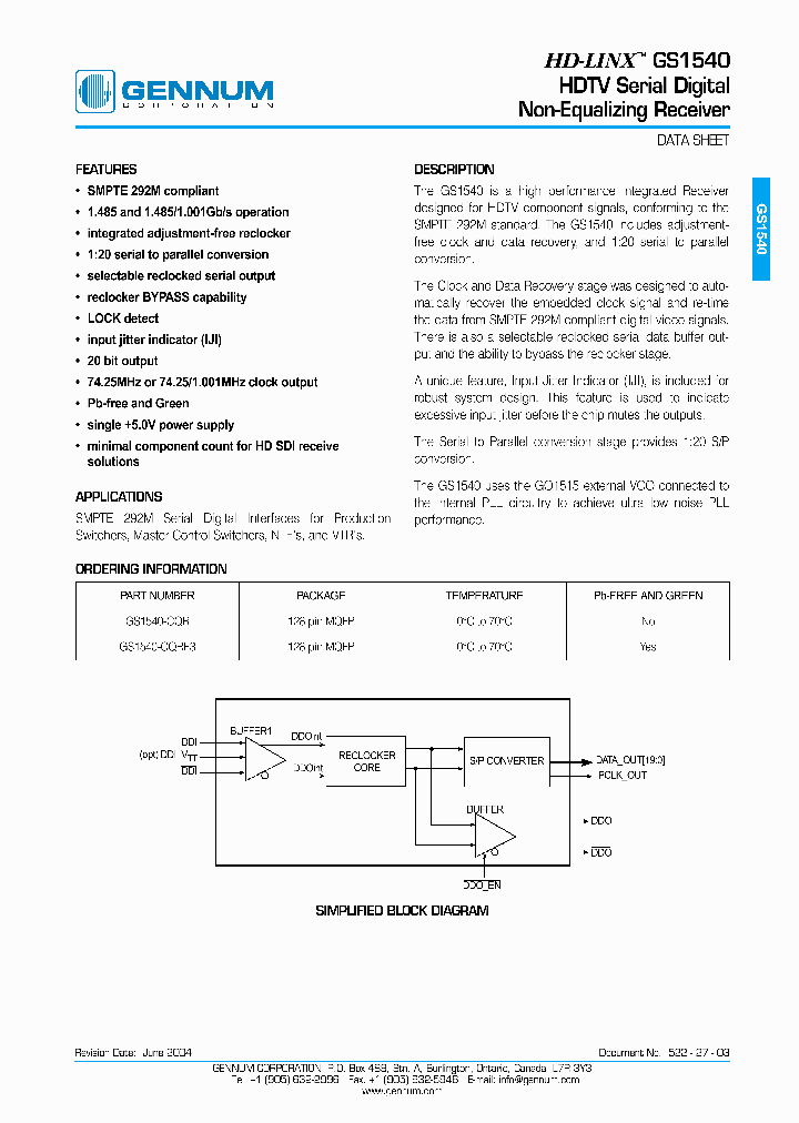 GS1540-CQRE3_5843047.PDF Datasheet