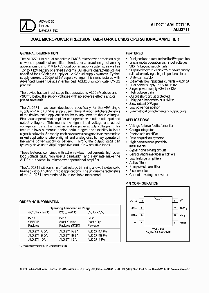 ALD2711SA_5871684.PDF Datasheet