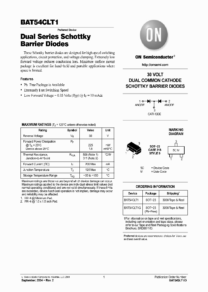 BAT54CXV3T1_5873179.PDF Datasheet