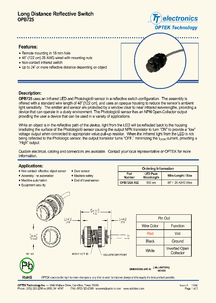 OPB725A-18Z_5875303.PDF Datasheet