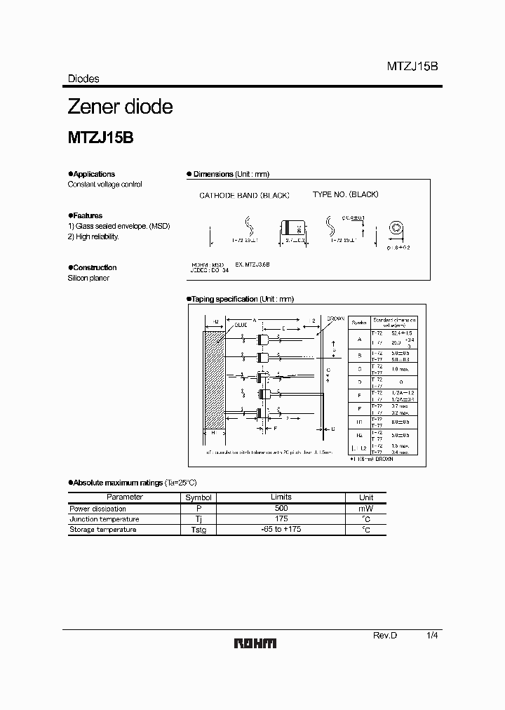 MTZJ15B1_5883651.PDF Datasheet