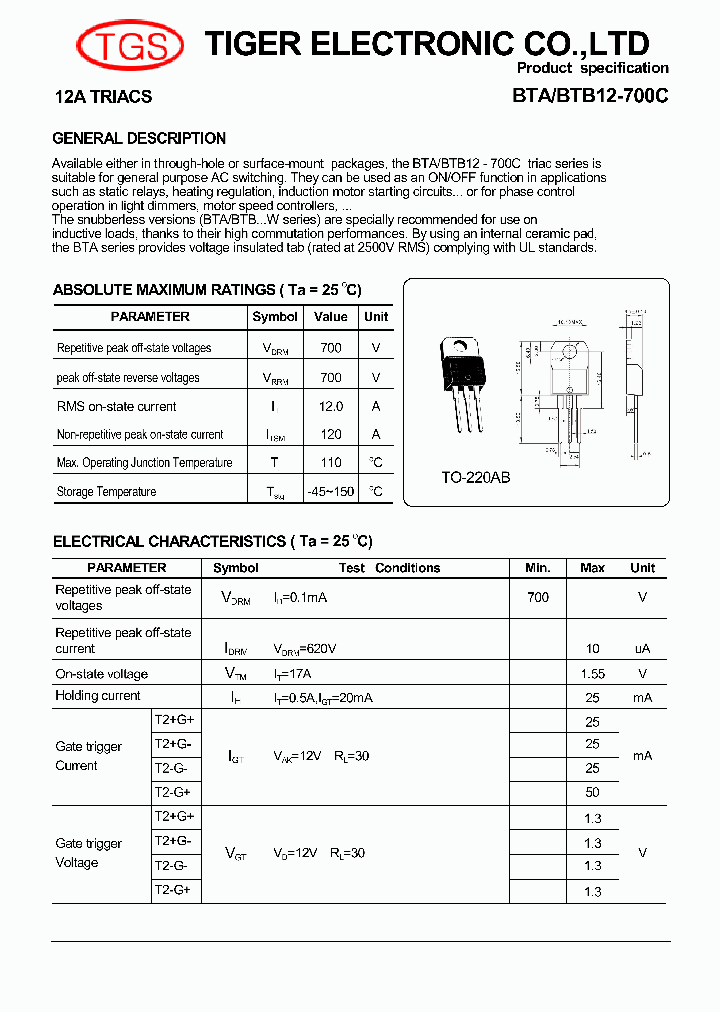 BTA12-700C_5889097.PDF Datasheet