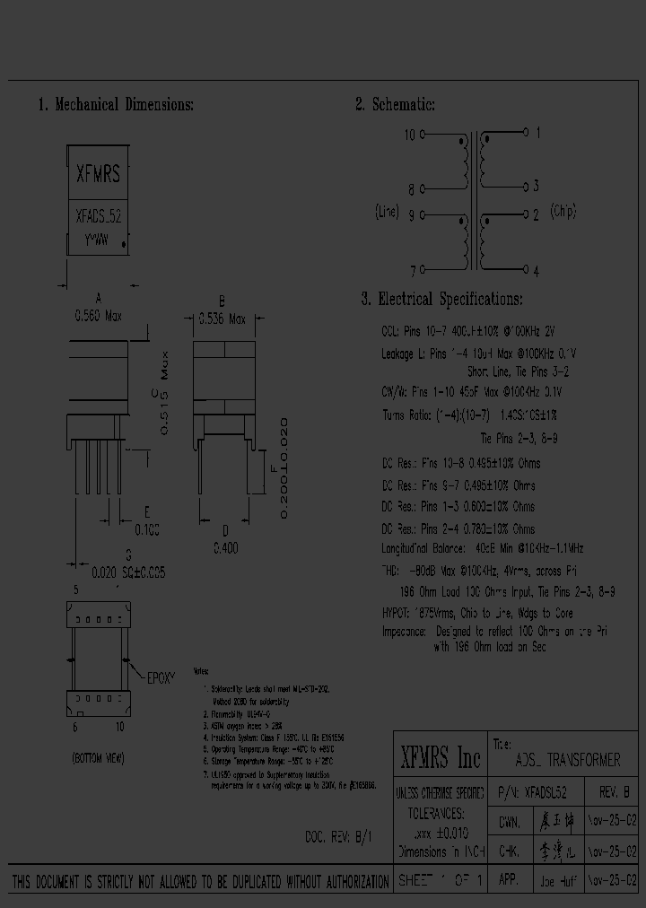 XFADSL52_5881378.PDF Datasheet